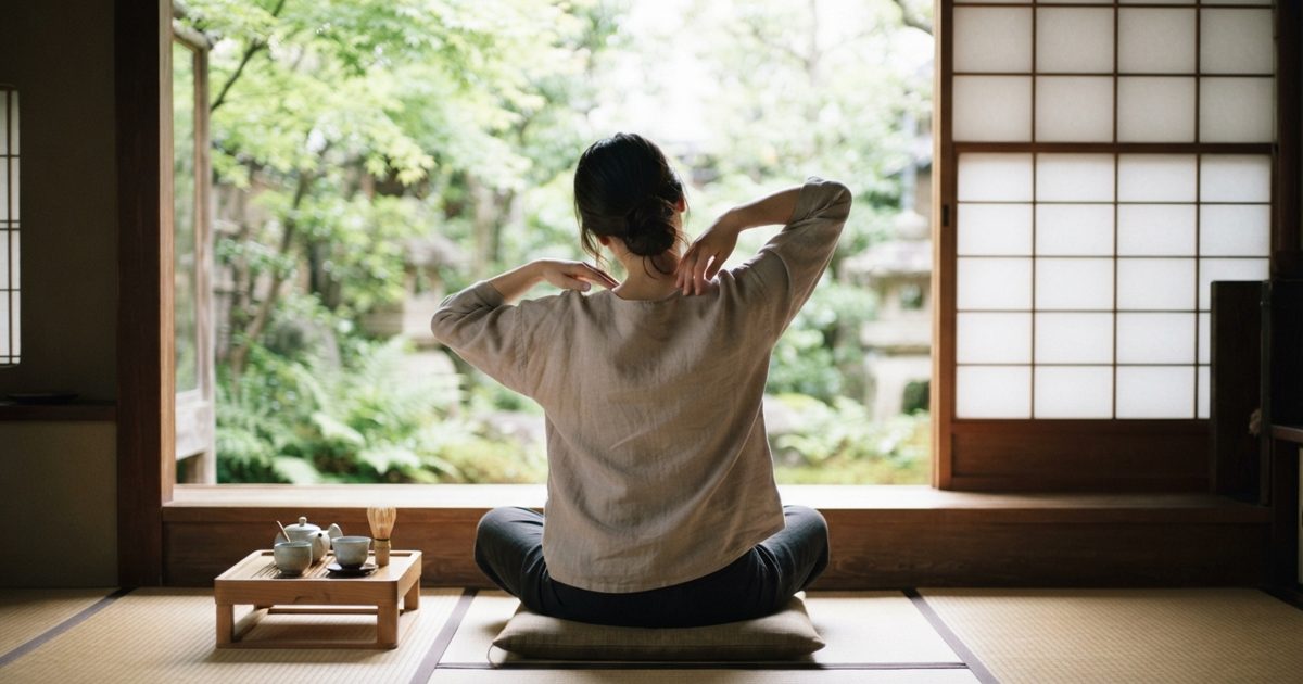 窓辺で静かに体を伸ばす様子