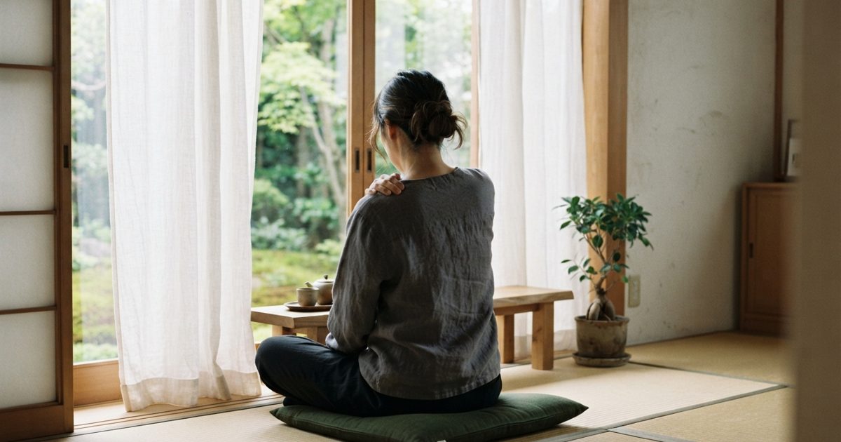 窓際で静かに体を伸ばす日常の様子