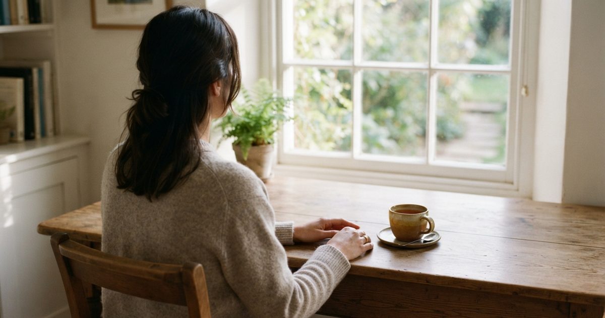 日当たりのよい部屋で静かに過ごす様子